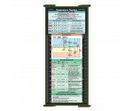 WhiteCoat Clipboard® Trifold - Army Green Respiratory Therapy Edition
